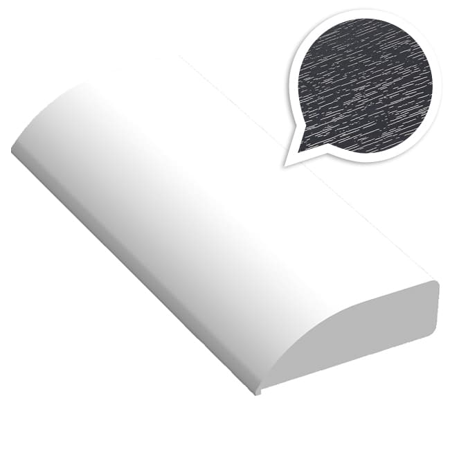 Anthracite Grey Woodgrain 6mm x 20mm Edge / Cloaking Fillet (5m | Kestrel)