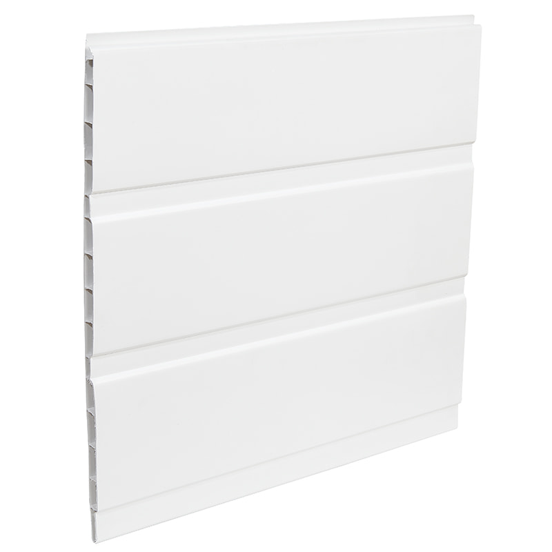 White 9mm x 300mm Hollow Soffit Board Push Fit (5m | Kestrel)