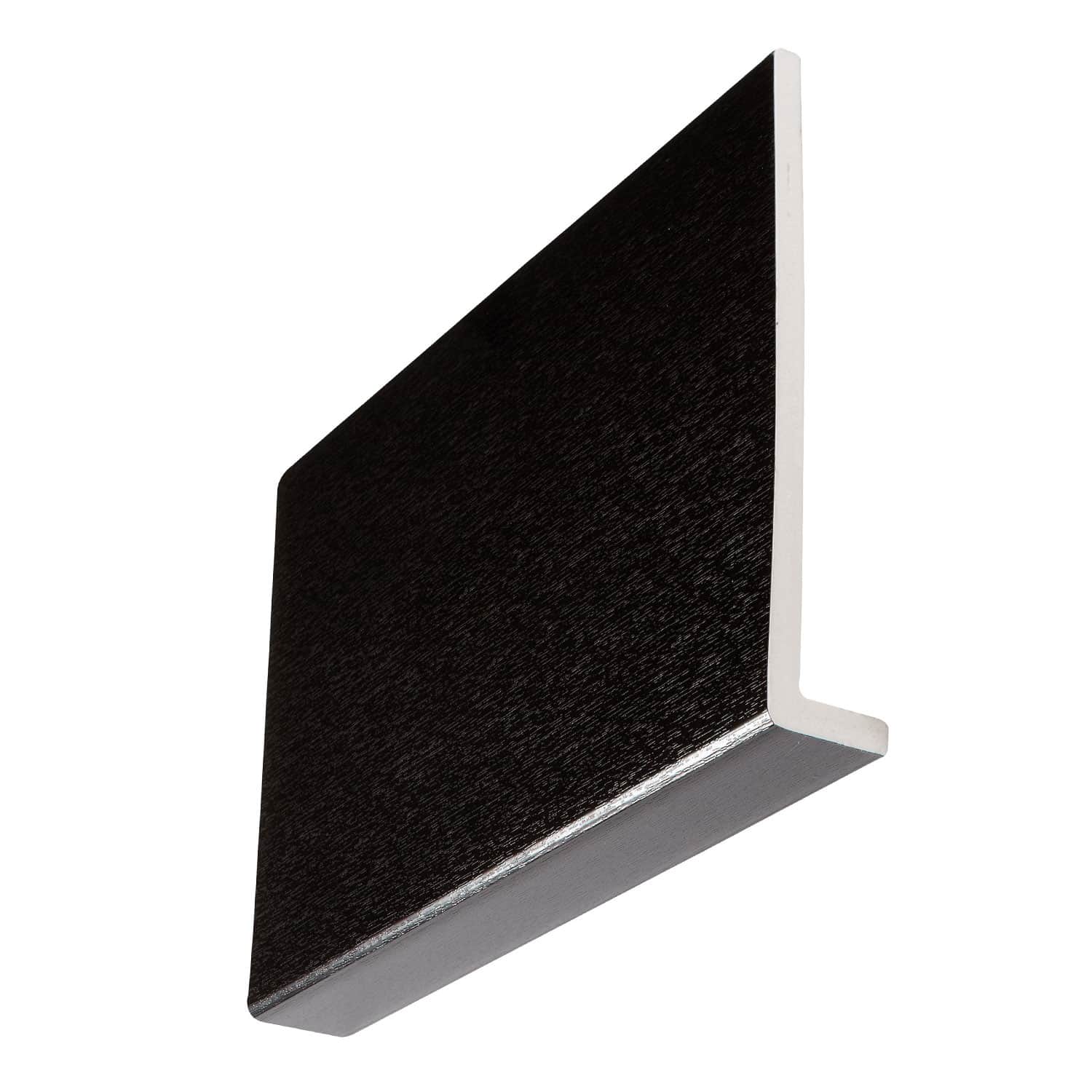 Black Ash Square 9mm x 175mm Reveal Liner Fascia Capping Board (5m | Kestrel)