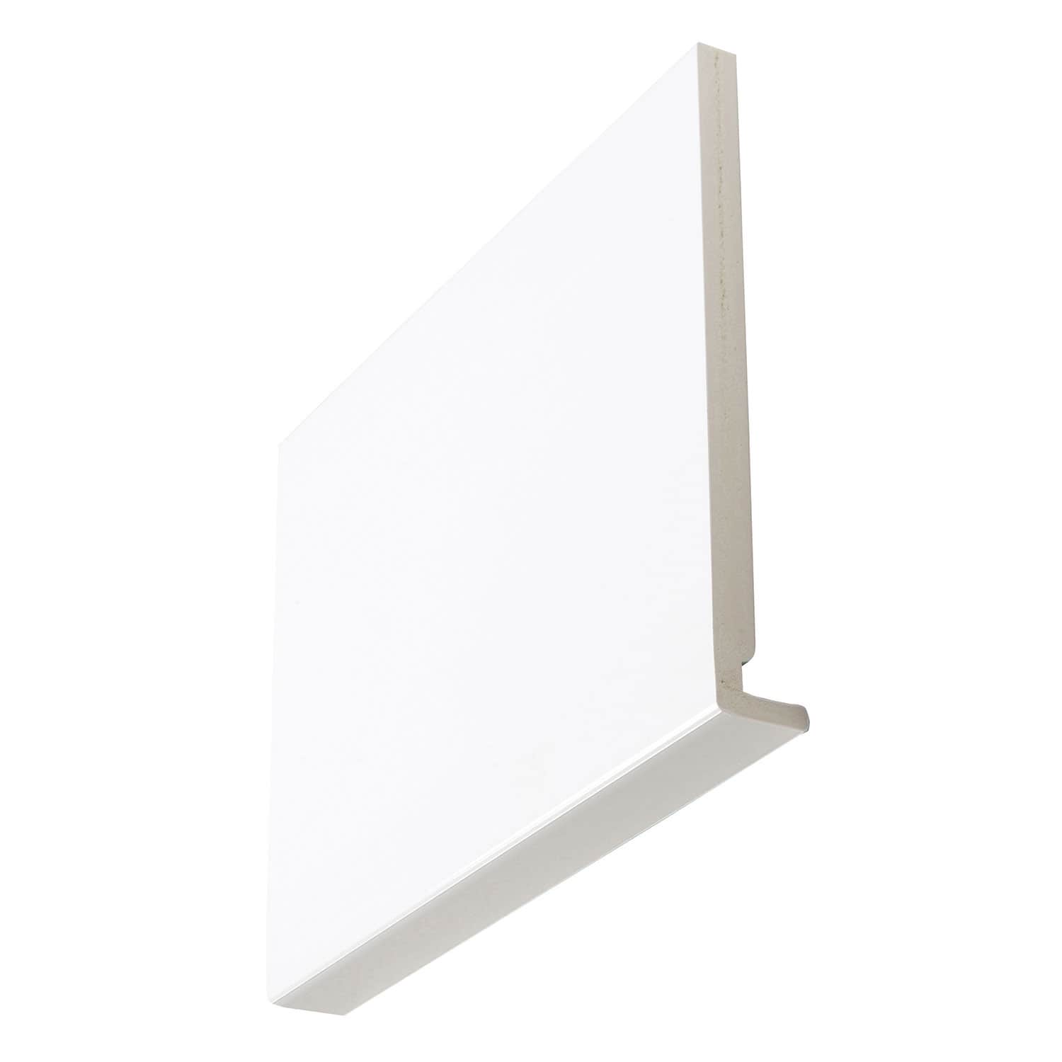 Brilliant White Square Chamfered 16mm x 400mm Full Replacement Fascia Board (5m | Kestrel)