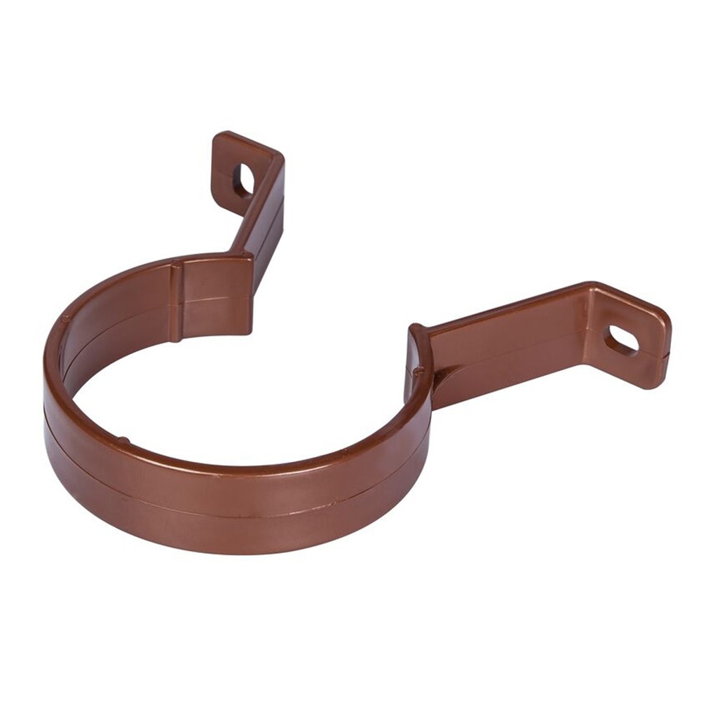 Brown 68mm Round Downpipe Clip (Kayflow)