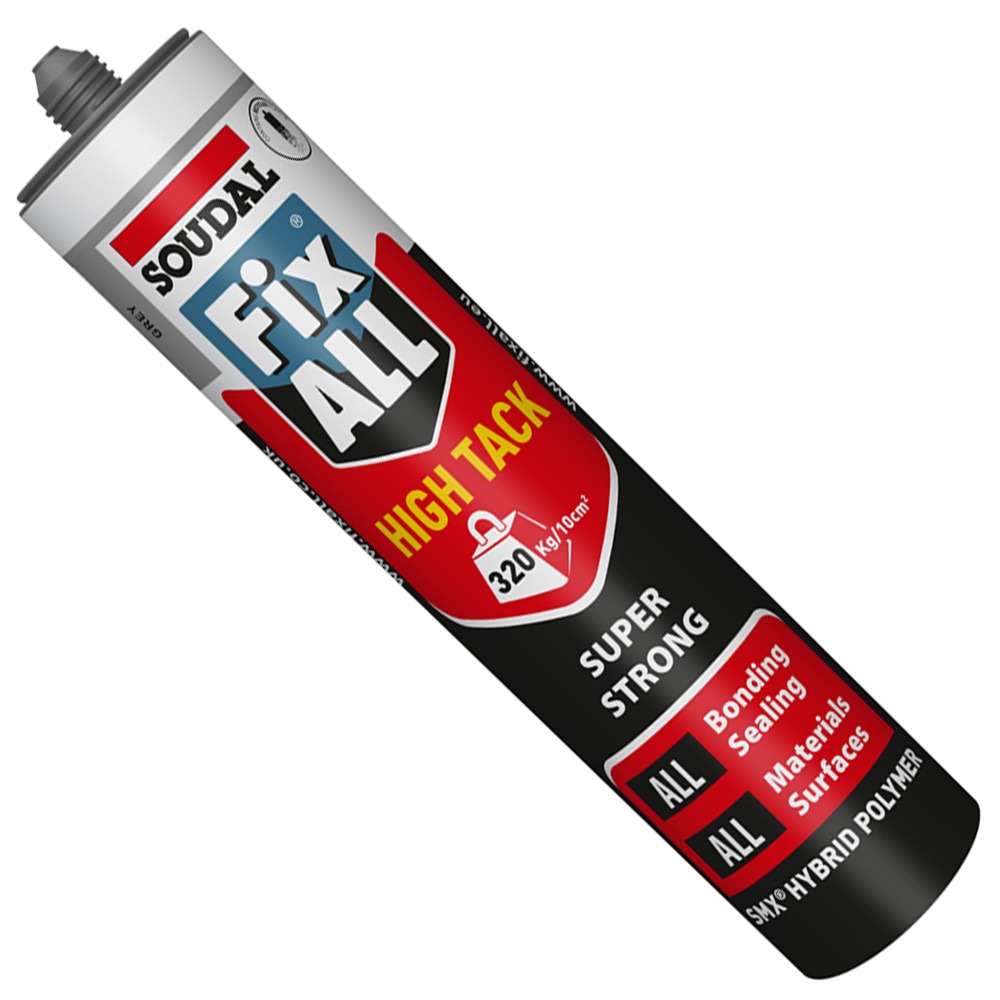 Grey Fix All High Tack Adhesive (290ml | 1 Per Pack | Soudal Fix All)