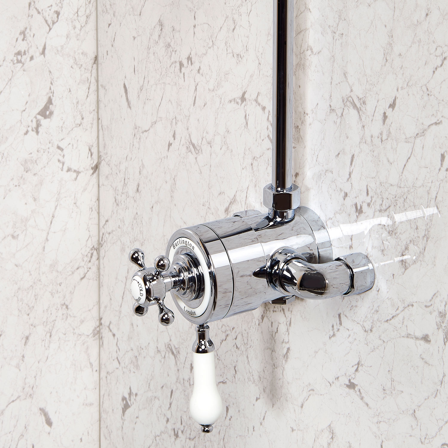 White Marble 10mm Shower Panel Sample (Pack of: 1 | Zest Wall Panels)