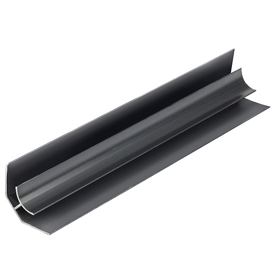 Black 5mm Bathroom Panel Internal Corner (2.6m)