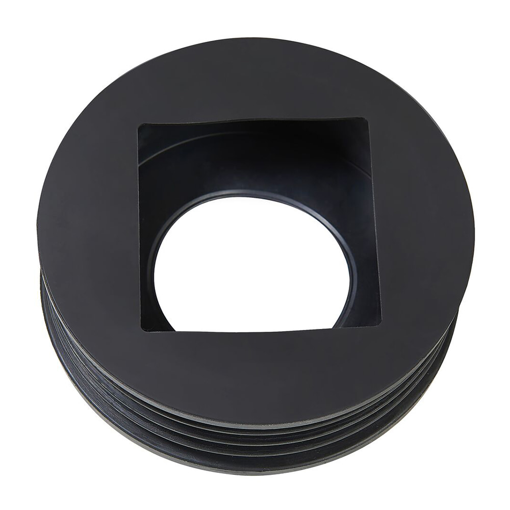 Black 110mm Underground Rainwater Adaptor (Kayflow)